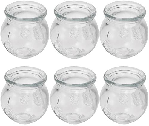 YARNOW Ensemble De 6 Ventouses De Massage En Verre 1 Numéro Pour Thérapie Par Ventouses Chinoise Appareil De Massage Pour Bien-Être 2.36 Pouces Usage Domestique