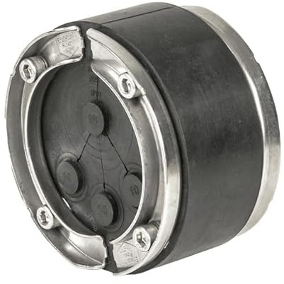 Mauerdurchführung für Kabel/Rohre, Ø 100mm, EPDM, 4-Fach, davon 3 Stück Ø 7-18 mm und 1 Stück Ø 10, 25, 32 oder 40 mm, Ringraumdichtung, 25 Jahre garantiere Sicherheit