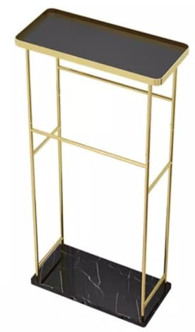 Porte-Serviettes de Salle de Bain sur Pied Porte-serviettes Autoportant En Fer À 2 Niveaux, Avec Base En Marbre Et Comptoir En Verre, Porte-serviettes Nordique Pour Salle De Bain échelle Porte Serviet