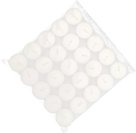 Cabilock 50pièces Bougies Blanches Chauffe-plat Sans Parfum Ni Fumée Pour Décoration Mariage Fête Noël Anniversaire