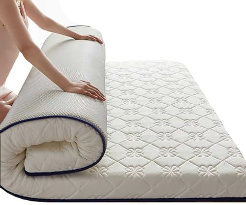 Faltbare Tatami-Matte für Doppelbett, Queen-Size-Größe, japanische Futon-Bodenmatratze für Haus, Gäste, Camping, Reisen, kompakte und bequeme Rollmatratze