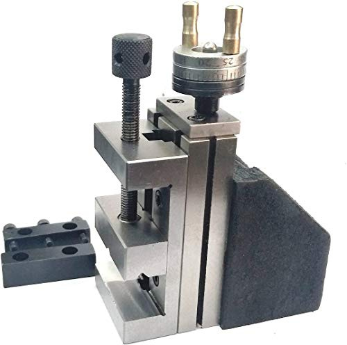 Mini tobogán vertical (90 x 50 mm) con tornos de banco pequeños de acero de 50 mm (deslizamiento vertical con tornillo de acero de 2 pulgadas)