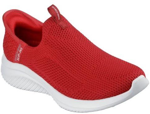 Skechers Women's Ultra Flex 3.0 Easy Win, Red, 4 UK