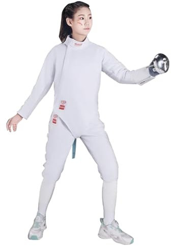 ATAPNLNMTZ 350N Fechtuniform, Fechttrainingsschutzanzug für Florett, Degen, Säbel, für Das Tägliche Training, Linke Hand(42#)