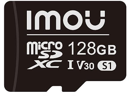 Imou 128GB Tarjeta MicroSDXC, Tarjeta de Memoria Micro SD, Velocidad de Lectura de hasta 95 MB/s, Adaptador SD para Teléfono Inteligente, Tableta, Cámara, Computadora Portátil
