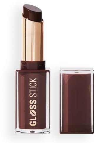Revolution Pout Lip Gloss, Lip Gloss Ultra Lucido e Pigmentato con Acido Ialuronico e Vitamina E, Vegano e Cruelty-Free, 3g, Chocolate Ganache