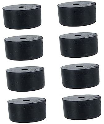 CHICAMPERA 8 Pezzi Piedini in Gomma Isolanti Per Altoparlanti Da Palco, Supporti Antivibrazione Base Conica, Accessori Audio Per Diffusori, Stabilizzatori Per Impianti Audio Neri 38x20mm