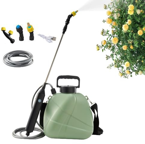 Spruzzatore A Batteria,Atomizzatore Diserbo 4.5 Litri - Spruzzatore Da Giardino Con Ugello Regolabile Per Serre Finestre Terrazze E Diserbo