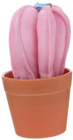 DOITOOL Nadelkissen Kaktus-Form aus Vliesstoff mit Stabilem Blumentopf Tragbarer Nadelhalter für Quilten und Nähen Robustes Nähzubehör für Heimstudio und Kreative Nähbegeisterte