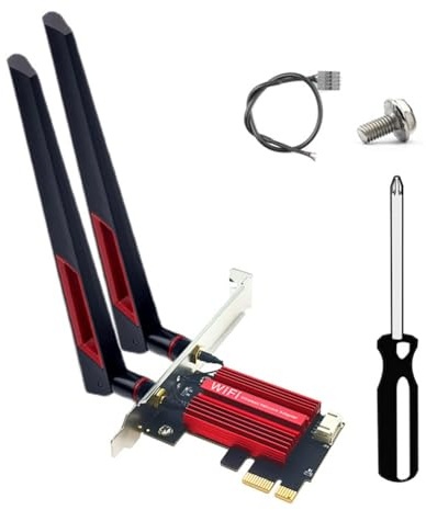 Koolenry MT7925 WiFi 7 PCI-E Carte D'Adaptateur 5374Mbps Tri Band 2.4G / 5G / 6GHz BT5.3 Adaptateur de Réseau sans de Bureau pour Win11 / 10