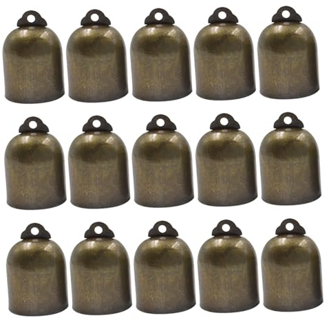 SEWOART 20 Pezzi Campanella Vintage Appesa in Ottone Piccola Vintage Jingle Bells Appesa Decorazione Natalizia Decorazione Campanelli