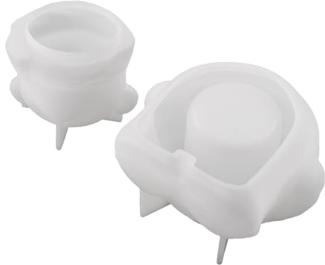 SHINEOFI Moule en Silicone Ours pour Pot de Rangement DIY Saint-Valentin Moule Résine Époxy 3D Kit Créatif pour Décoration et Organisation Démoulage Facile