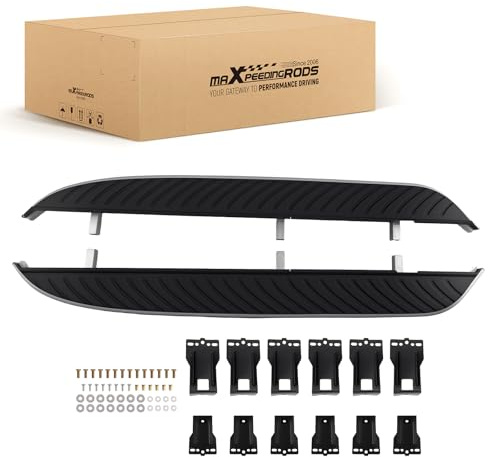 maXpeedingrods 2pcs Side Steps for Land Rover Freelander 2 2006-2014 4 5 Door Models Running Boards Aluminum Alloy ABS Foot Rail Sills Anti Slip 800 lbs Capacity
