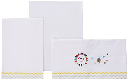 Pirulos 00113501 - Sábanas, diseño espin, 50 x 80 cm, color blanco