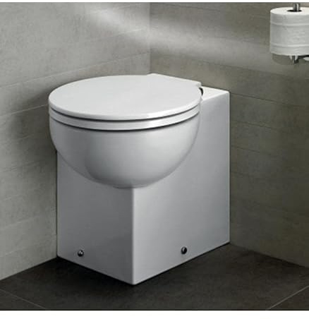 Hatria - Inodoro de rincón derecho a pared con descarga universal serie You&Me Art.YXZ601 - Blanco, sin asiento, en stock