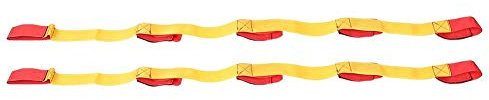 2 Legged Race Bands, Outdoor Team Game 3/5/8 Person Outdoor Party Group Game,Team Game Fastening Tape, Cooperative Team Race for Birthday Party, Team-Building (5#)