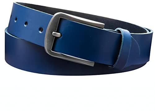Vascavi Ledergürtel, 3,5 cm breit, Echtes Leder, Unisex Gürtel für Damen und Herren, MADE IN GERMANY, AM416-SL