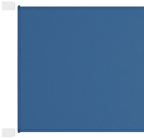 vidaXL Senkrechtmarkise Sichtschutz Windschutz Sonnenschutz Balkonschirm Terrassenschirm Balkonmarkise Gartenmarkise Blau 60x270cm Oxford-Gewebe