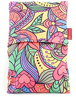 Saco Térmico de Semillas para microondas | Ayuda a Aliviar Dolores Musculares gracias al Calor Seco | Funda Lavable 100% Algodón Vitral (23 x 15 CM, Aroma Romero)