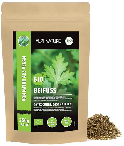 Alpi Nature Artemisa Orgánicа Infusión 250g, Te de Artemisa Hierba Seca y Cortada, Artemisia vulgaris