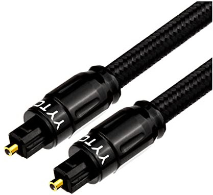 Cavo Audio Jack Cavo Audio Ottico Digitale HiFi Cavi ottici Cavi Video Hi-End Hi-End HiFi. Toslink. Spdif. Cavo for amplificatori Blu-Ray Dvd PS4. Cavo Optical Digital Audio Jack (Color : Noir, Size