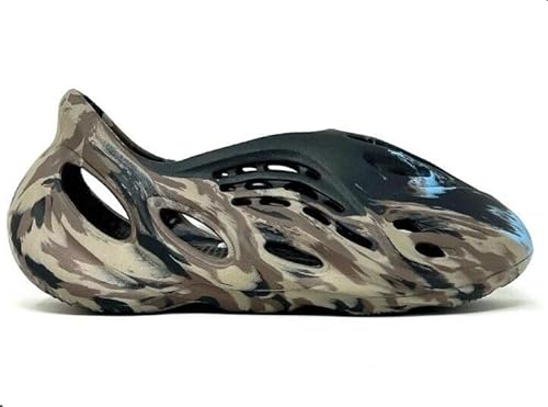adidas Yeezy HP8739 Tapis de couloir en mousse Onyx pour homme, Noir/marron/bleu, 11