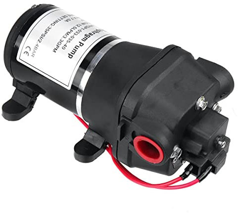 Tauch-Sumpfpumpe 12V 3.3GPM 12.5LPM for Marine RV RV 12V 4 Kammer elektrische Wasserpumpe Hochdruckmembran Wasserpumpe Transferpumpe