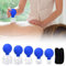 Natuce Vasos de Ventosas 5 piezas, Juego de vasos para ventosaterapia, Terapia Ahuecamiento, Juego de 5 Ventosas con Bola de Succión de Silicona, Ventosas Fisioterapia Masaje Juego De Ventosas