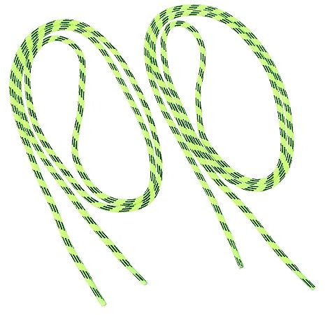 PACKOVE Hochdichte Schnürsenkel 100cm Gelb, 2 Stück Polyester Rund