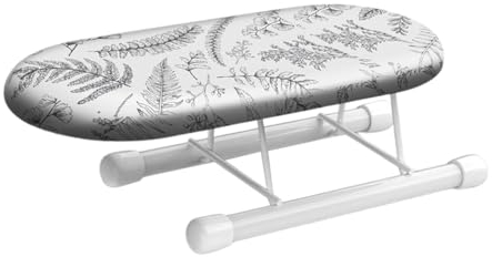 MagiDeal Tragbares Ärmelbügelbrett, hitzebeständige Abdeckung mit klappbaren Beinen, Ärmelbrett, Heimbügelbrett für die Zimmerarbeitsplatte, Weiß