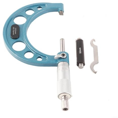 Micrómetro exterior 0-75mm Diámetro exterior Micrómetro de alta precisión de escala de rosca Micrómetro (50-75mm)