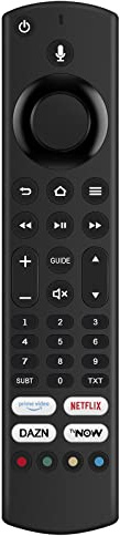 AULCMEET Mando a distancia,Nuevo Mando a distancia por voz Replace ALD187R-1 fit for Toshiba homeX Fire TV 65QF5D63DA 55QF5D63DA 50QF5D63DA 50CF630 55CF630 UA43FT5505