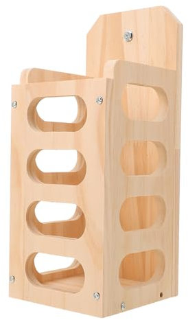 YARNOW Wooden Rabbit Grass Feeder Bowl Bunny Food Pot Outdoor Small Pet Supplies Standing Grass Rack for Hamsters