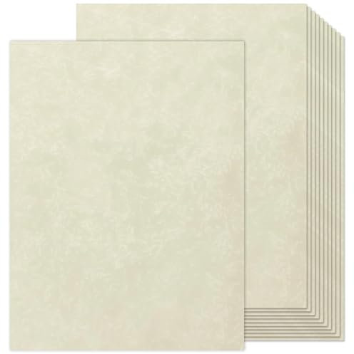 90 pcs Parchment Paper, 8.5 x11 Certificate Paper, 80 GSM Double-Sided Stationery Paper for Resumes & Diplomas, Letter Size Diplomas for Printing & Writing