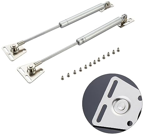 POPETPOP 2piezas Amortiguadores De Gas Hidráulicos Para Puertas De Armario Soporte De Elevación Neumático Resistente Amortiguadores Para Muebles Instalación Fácil Con Tornillos