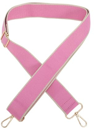 CAPASTEC Verstellbarer Taschengurt, 1 Stück, Für Handtasche, Nylon, Pink | Für Umhängetasche, Tragetasche, Breite 3,8 Cm, Länge 75-138 Cm, Ergonomisches Design, Universelles Clip-System