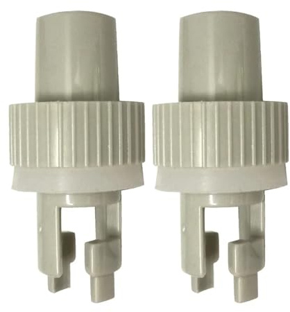 AQXYWAZQ 1PCS 2PCS Sechs-Loch Aufblasbare PVC Boot Luft Ventil Ruderboote Fuß Pumpe Schlauch Adapter(White2)