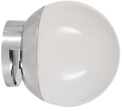 EGLO Cerveteri-E Lámpara LED para espejo de baño, con acoplamiento, fabricada en plástico de color cromado y blanco, con luz blanca neutra y protección contra salpicaduras IP44