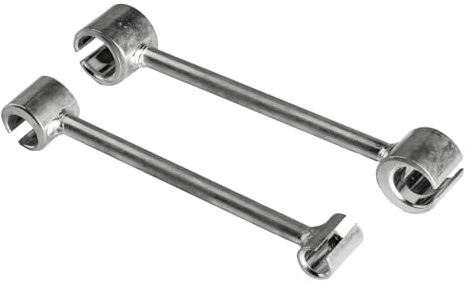 Juego de 2 herramientas para ajustar bisagras de puerta, llave para ajuste de bisagras, llaves de 14-19/23-25 ​​mm para ajuste de holgura de bisagras, herramienta para ajustar bisagras de puerta