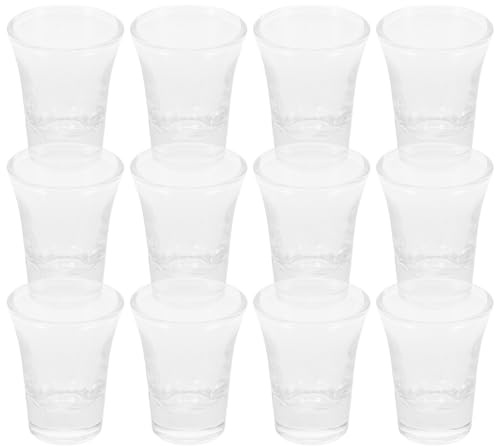 DOITOOL Coupes de Communion en Verre 15 Ml Verres à Shot à Fond Épais Lot de 24 Pièces pour Offices Religieux et Dégustation Accessoires Miniatures Polyvalents Cuisine et Camping