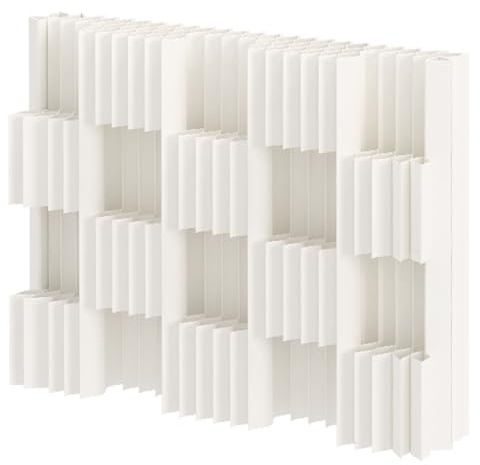 Aeovot Paper Decorative Room Deviders, Portable Temporary Retractable Accordion Wall Divider, Room Partitions and Dividers Freestanding, Modern Folding Room Divider Screens for Event Backdrops