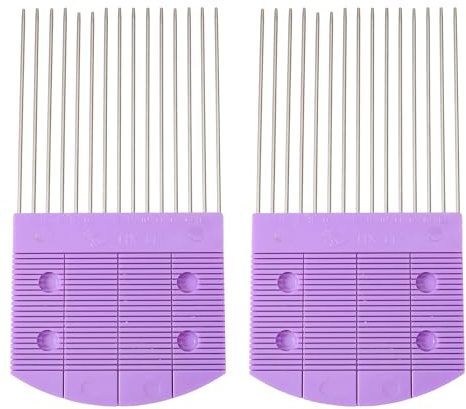 Baluue Set da 2 Pettini per Quilling in Acciaio Inossidabile Manico in Plastica Strumenti per Tessitura e Lavori di Carta Fai da Te per Creare Decorazioni e Forme di Fiori