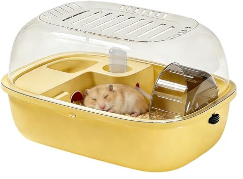 Hamster Habitat Bur,Portabel, Praktisk, Genomskinlig och Tyst Inneslutning,Bur För Husdjur Och Hamsterhus | För Studentkorridor Kontor Sovrum Vardagsrum Och