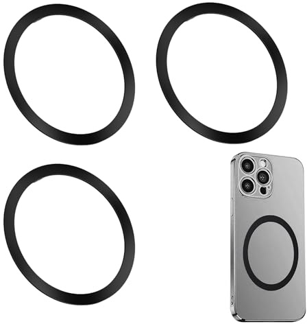 3Pcs Magnetic Ring for Phone Case Phone Magnet | Universal Metal Ring Sticker Support Wireless Charger for Phone 17/16/15/14/13/12/11 Series for Galaxy Accessories