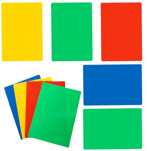 Zerodeko Blocchi per Scrivere A4 in Plastica Pp 10 Pezzi, Lavagna da Scrivania Resistente e Flessibile 21x30 Cm, Materiale di Scrittura per Studenti e Ufficio, per Esami e Colore Casuale