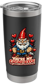 Evil Gnome Dark Gnome Goth Gnome Funny Gnome Garden Gnome Stainless Steel Insulated Tumbler