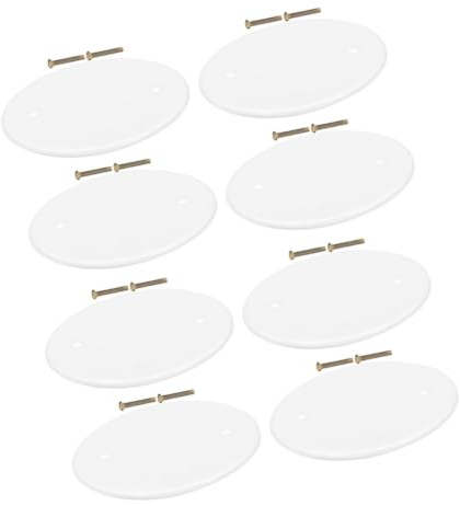 BESPORTBLE Plaques de Recouvrement Rondes Organise les Câbles en Pp Blanc Lot de 8 Design Moderne et Esthétique pour Plafond Électrique pour Bureau et Maison