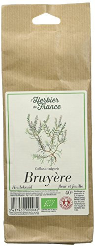 L'Herbier de France Bruyère Fleurs et Feuilles, Bio, Sachet Kraft, 40 g