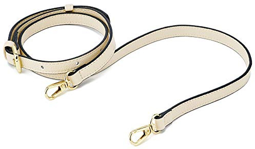 ZOUIQSS Frauen Leder Schulterriemen Trageriemen,Tasche Schultergurte Gurt Riemen für Geldbörse Handtaschen,verstellbare Ersatz Crossbody Bag Strap Tragegurt Umhängegurt(weiß)