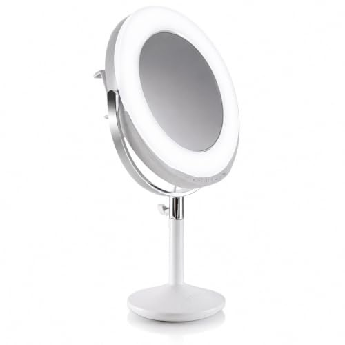 Ilios Lighting Beauty Ring Light - All-in-One Makeup Mirror & Ring Light Ideal for Makeup Artists, Content Creators & Beauty Lovers